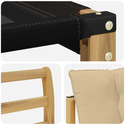 Udendørs sofagruppe 10 stk. Hvid og Beige