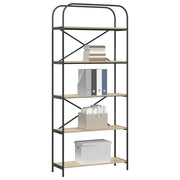 Bogreol Sonoma eg 80 x 30 x 183 cm Konstrueret træ