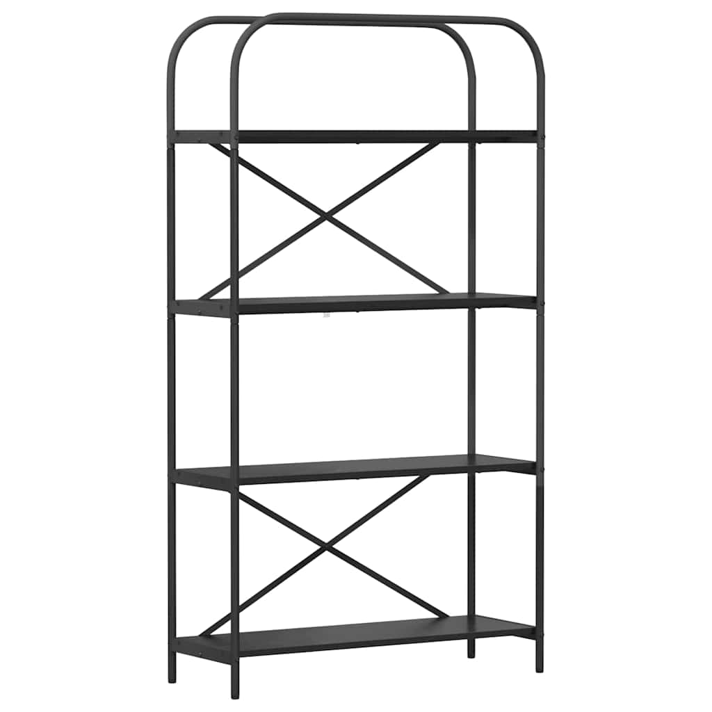 Bogreol Sort eg 80 x 30 x 146 cm Konstrueret træ