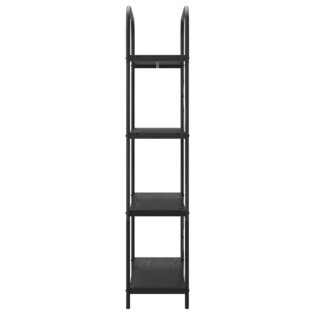 Bogreol Sort eg 80 x 30 x 146 cm Konstrueret træ