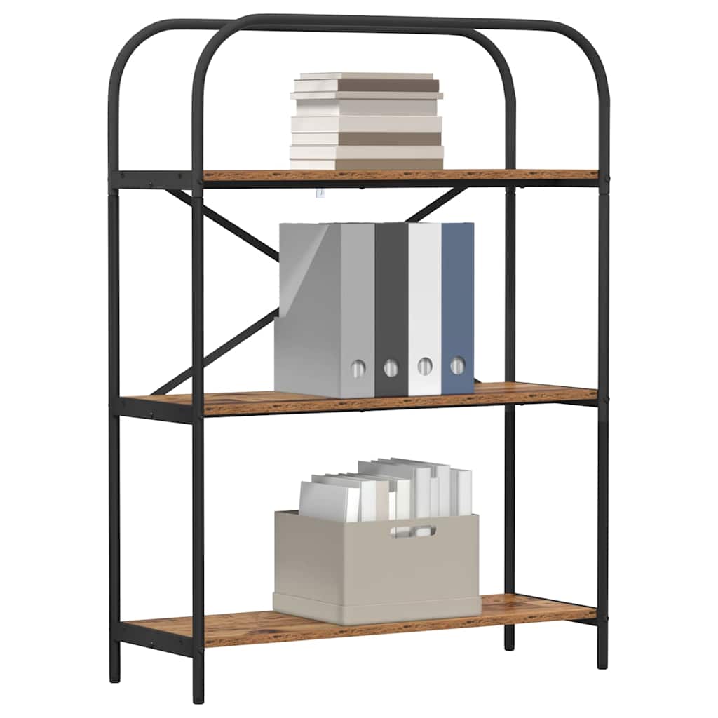 Bogreol Gammelt træ 80 x 30 x 109 cm Konstrueret træ billede
