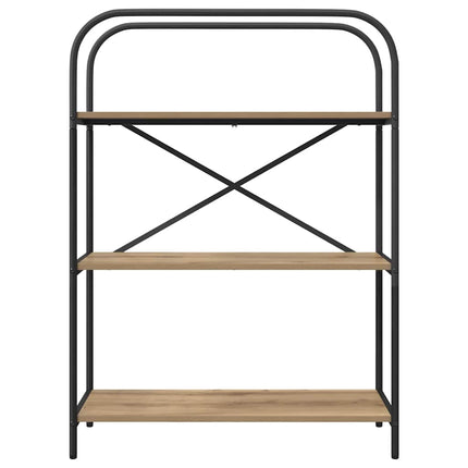 Bogreol 3 niveauer 80 x 30 x 109 cm Konstrueret træ