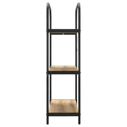 Bogreol 3 niveauer 80 x 30 x 109 cm Konstrueret træ