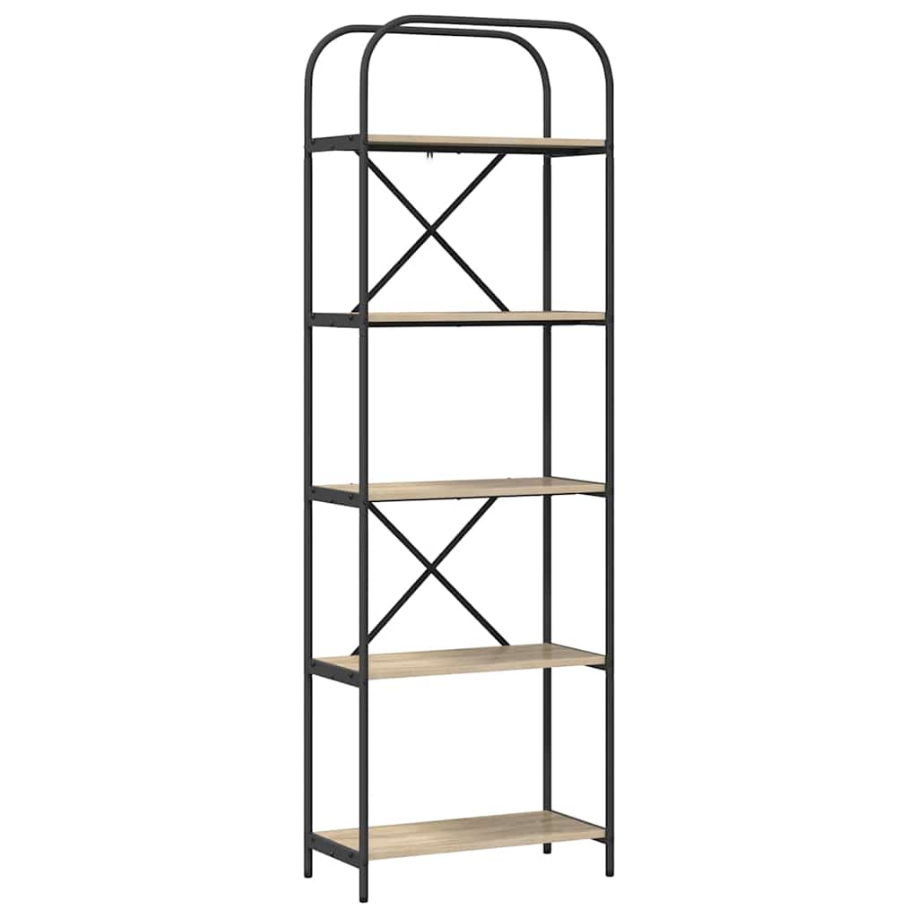 Bogreol Sonoma eg 60 x 30 x 183 cm Konstrueret træ