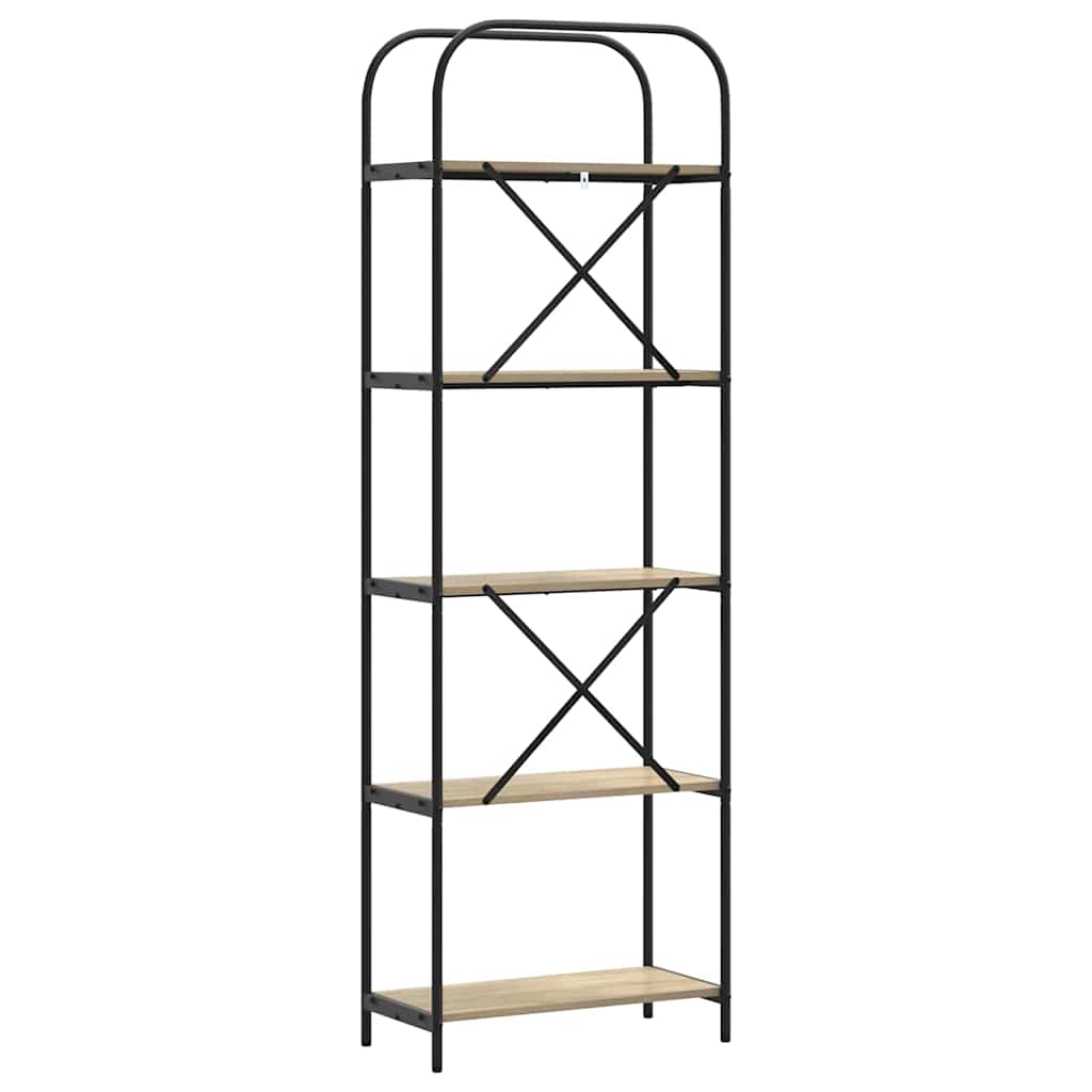 Bogreol Sonoma eg 60 x 30 x 183 cm Konstrueret træ