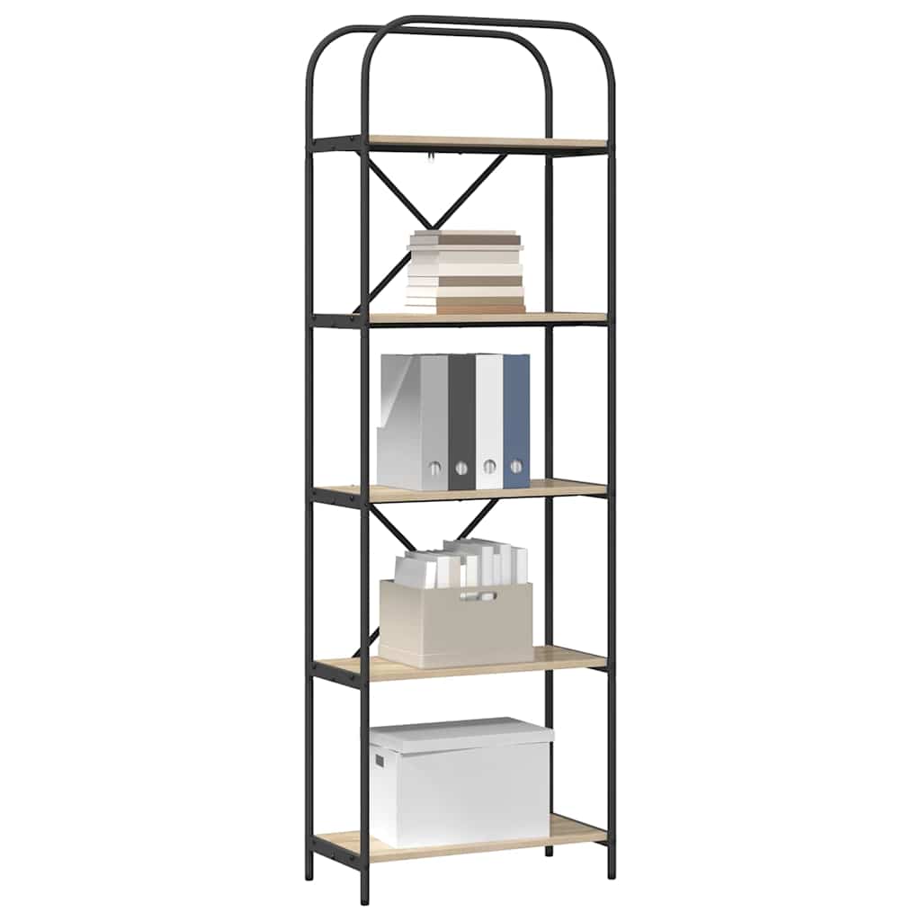 Bogreol Sonoma eg 60 x 30 x 183 cm Konstrueret træ
