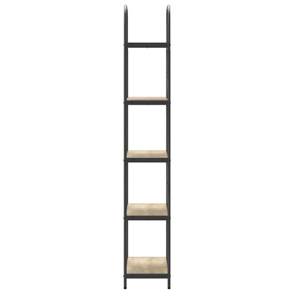 Bogreol 5 niveauer 60 x 30 x 183 cm Konstrueret træ Sonoma eg