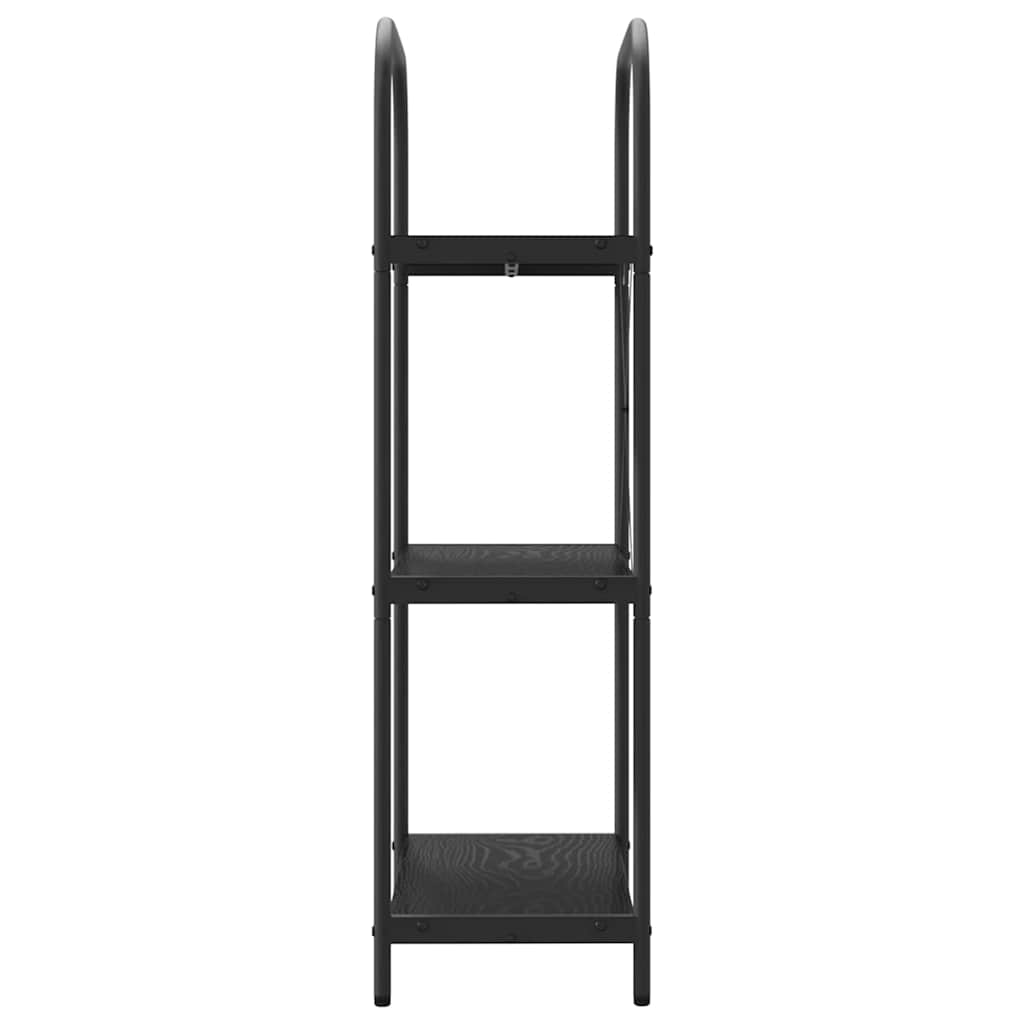 Bogreol Sort eg 60 x 30 x 109 cm Konstrueret træ