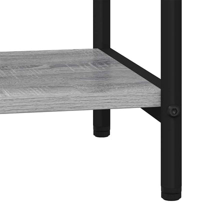 Bogreol 3 niveauer 60 x 30 x 109 cm Konstrueret træ Grå Sonoma