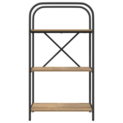 Bogreol 3 niveauer 60 x 30 x 109 cm Konstrueret træ