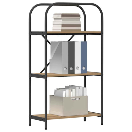 Bogreol 3 niveauer 60 x 30 x 109 cm Konstrueret træ