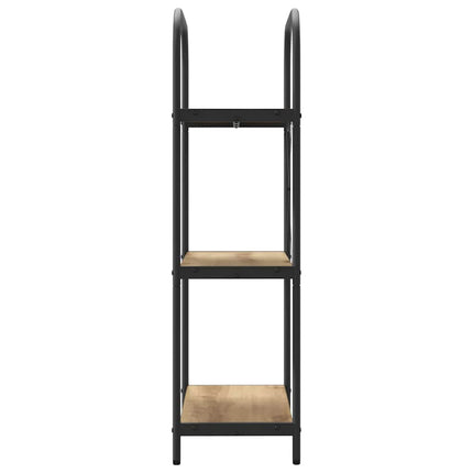 Bogreol 3 niveauer 60 x 30 x 109 cm Konstrueret træ