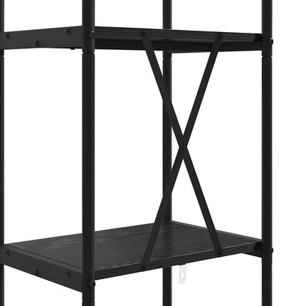 Bogreol Sort eg 40 x 30 x 183 cm Konstrueret træ
