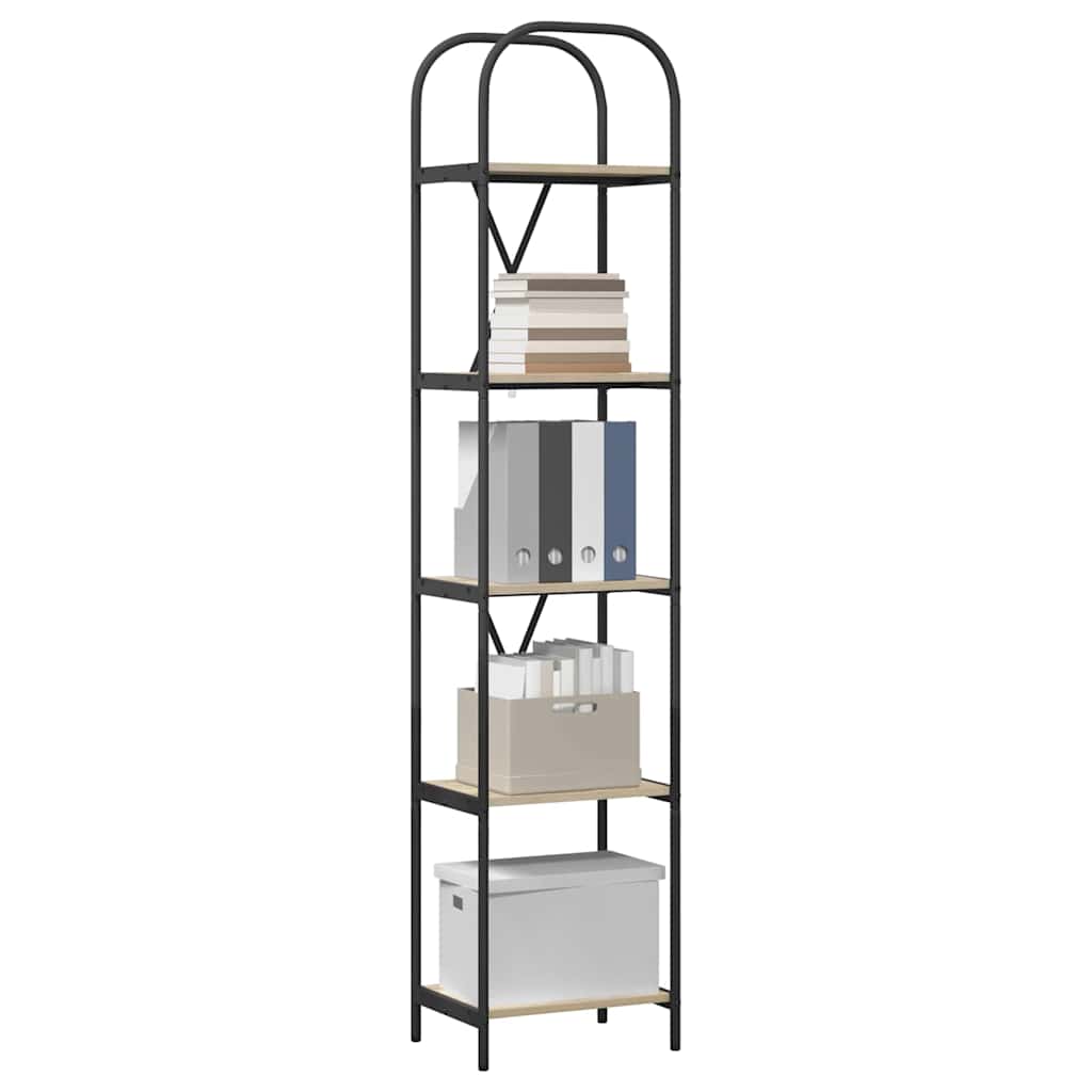 Bogreol Sonoma eg 40 x 30 x 183 cm Konstrueret træ billede
