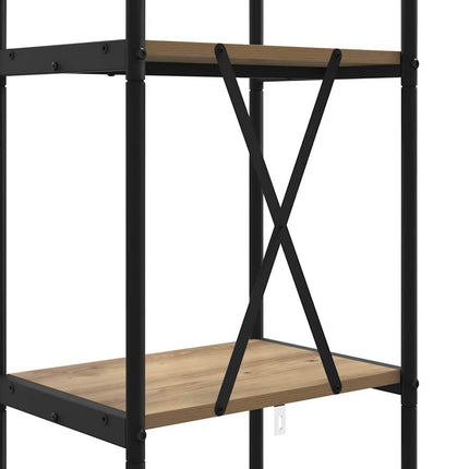 Bogreol 5 niveauer 40 x 30 x 183 cm Konstrueret træ