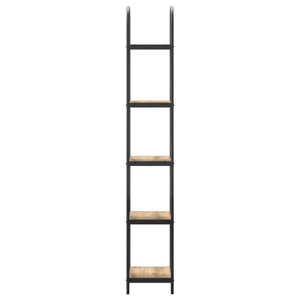 Bogreol 5 niveauer 40 x 30 x 183 cm Konstrueret træ