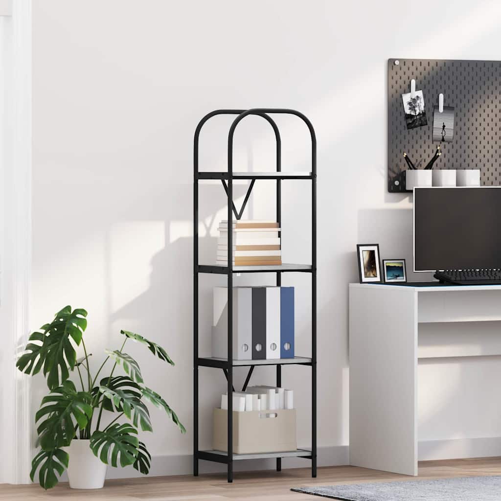 Bogreol Grå sonoma-eg 40 x 30 x 146 cm Konstrueret træ