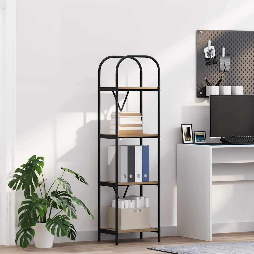 Bogreol Artisan Egetræ 40 x 30 x 146 cm Konstrueret træ