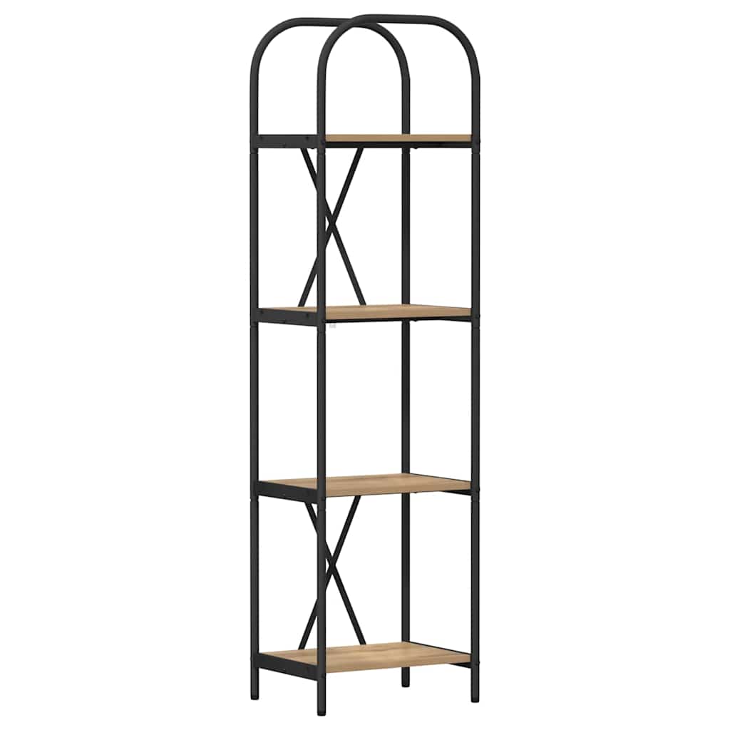 Bogreol Artisan Egetræ 40 x 30 x 146 cm Konstrueret træ