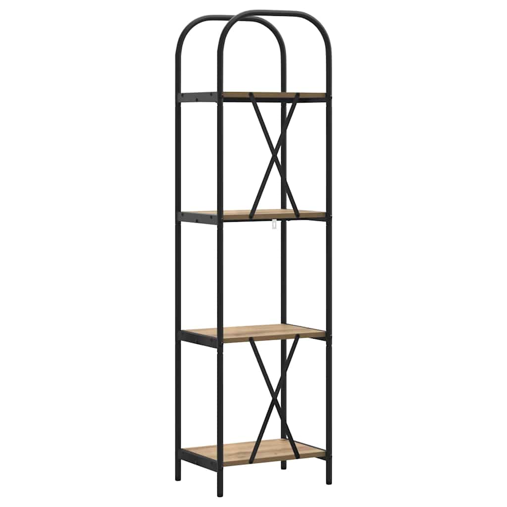 Bogreol Artisan Egetræ 40 x 30 x 146 cm Konstrueret træ