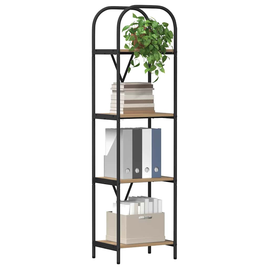 Bogreol Artisan Egetræ 40 x 30 x 146 cm Konstrueret træ