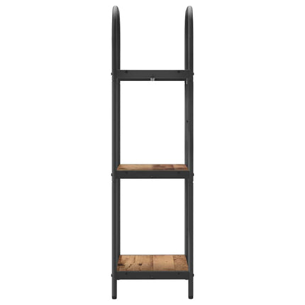 Bogreol 3 niveauer 40 x 30 x 109 cm Konstrueret træ Gammelt træ