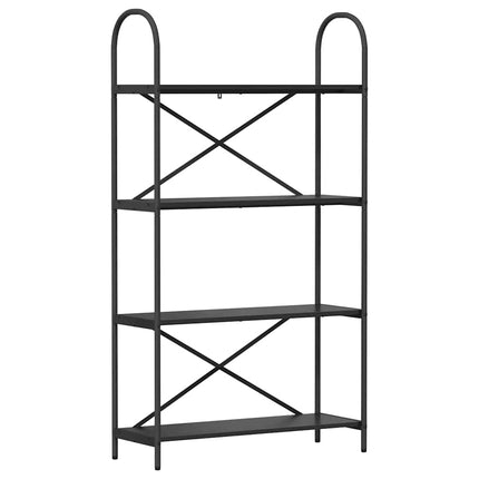 Bogreol Sort eg 80 x 30 x 146 cm Konstrueret træ