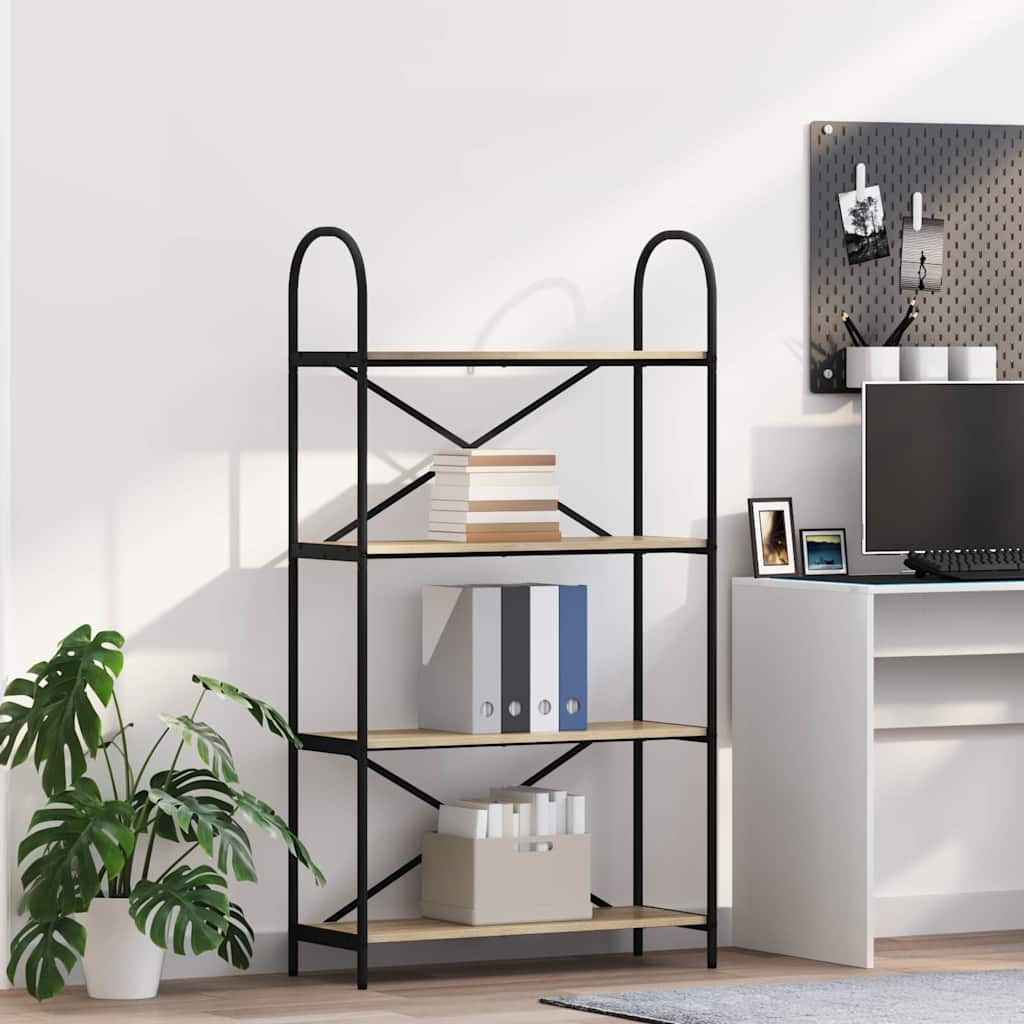 Bogreol Sonoma eg 80 x 30 x 146 cm Konstrueret træ