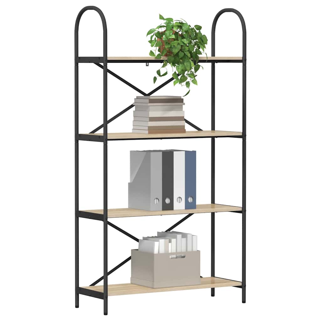 Bogreol Sonoma eg 80 x 30 x 146 cm Konstrueret træ billede