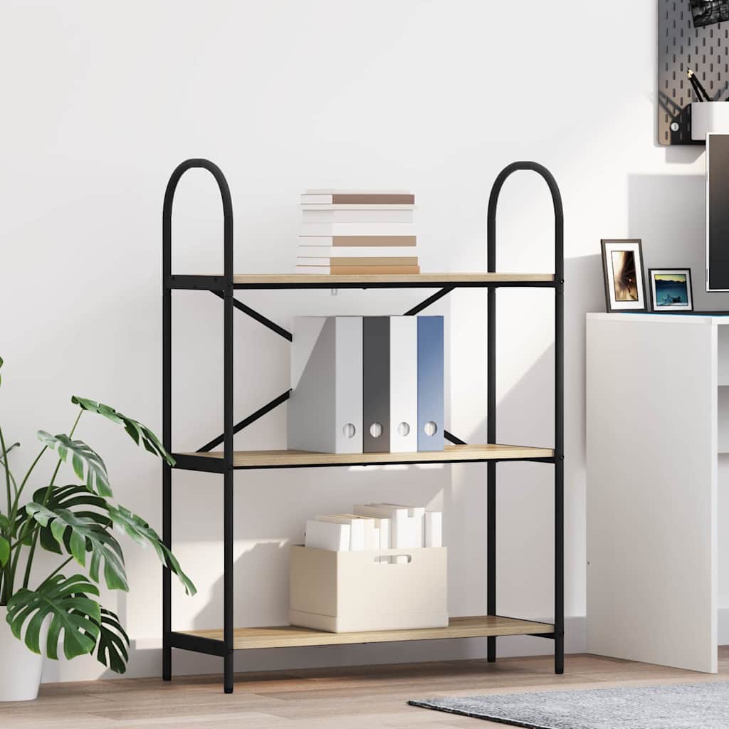 Bogreol Sonoma eg 80 x 30 x 109 cm Konstrueret træ