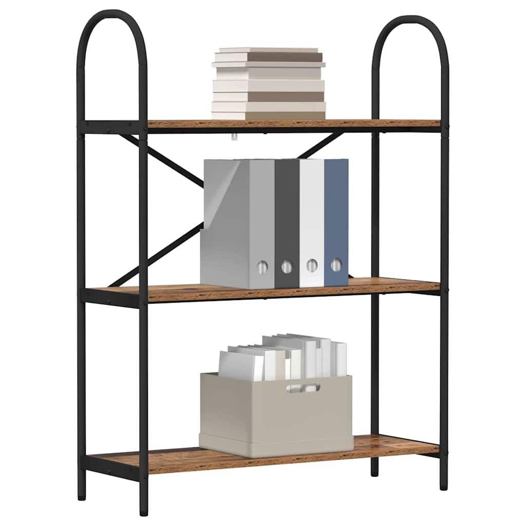 Bogreol Gammelt træ 80 x 30 x 109 cm Konstrueret træ billede