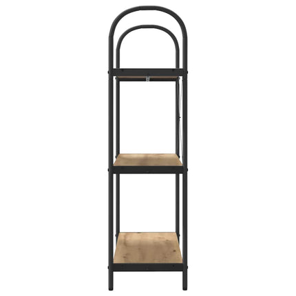Bogreol 3 niveauer 80 x 30 x 109 cm Konstrueret træ