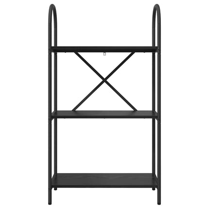 Bogreol Sort eg 60 x 30 x 109 cm Konstrueret træ