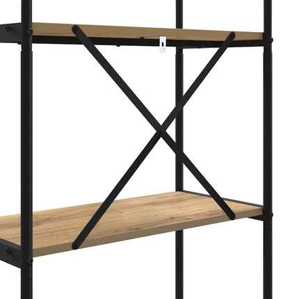 Bogreol 3 niveauer 60 x 30 x 109 cm Konstrueret træ