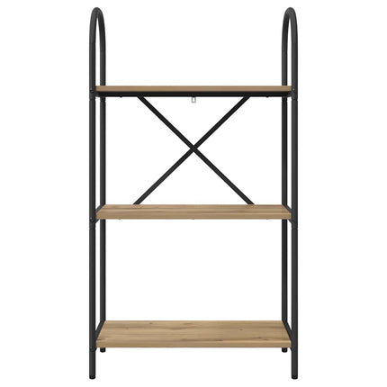 Bogreol 3 niveauer 60 x 30 x 109 cm Konstrueret træ