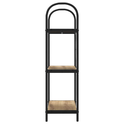 Bogreol 3 niveauer 60 x 30 x 109 cm Konstrueret træ