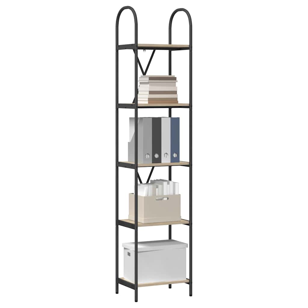 Bogreol Sonoma eg 40 x 30 x 183 cm Konstrueret træ billede