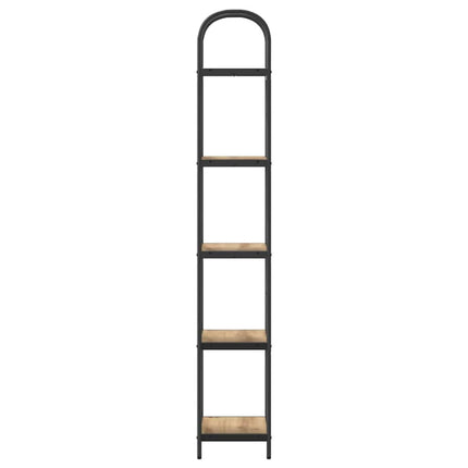 Bogreol 5 niveauer 40 x 30 x 183 cm Konstrueret træ