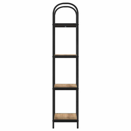 Bogreol 4 niveauer 40 x 30 x 146 cm Konstrueret træ
