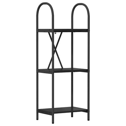Bogreol Sort eg 40 x 30 x 109 cm Konstrueret træ