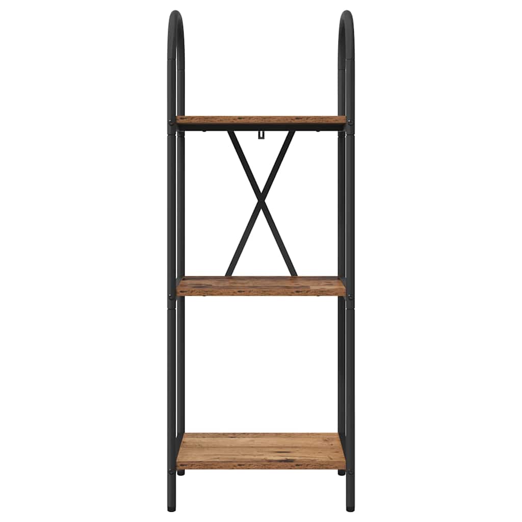 Bogreol Gammelt træ 40 x 30 x 109 cm Konstrueret træ