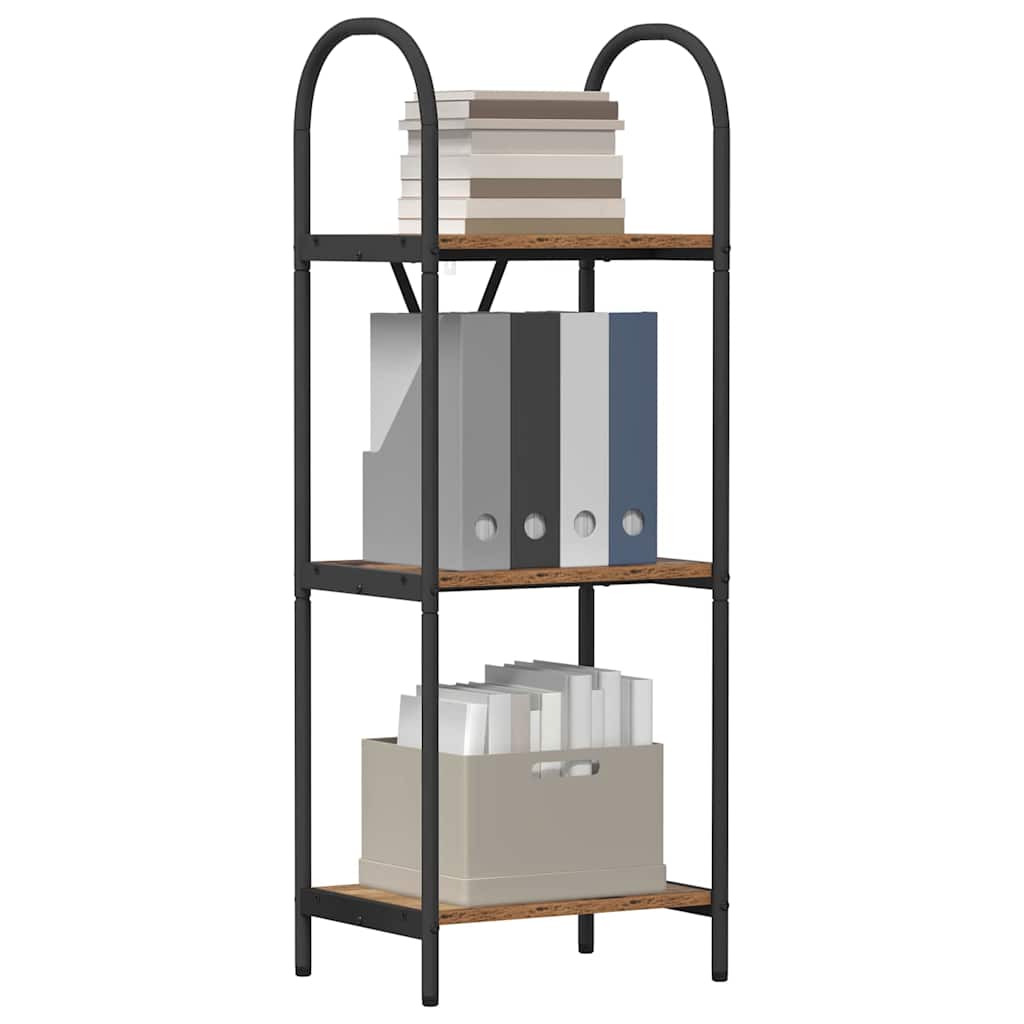 Bogreol Gammelt træ 40 x 30 x 109 cm Konstrueret træ billede