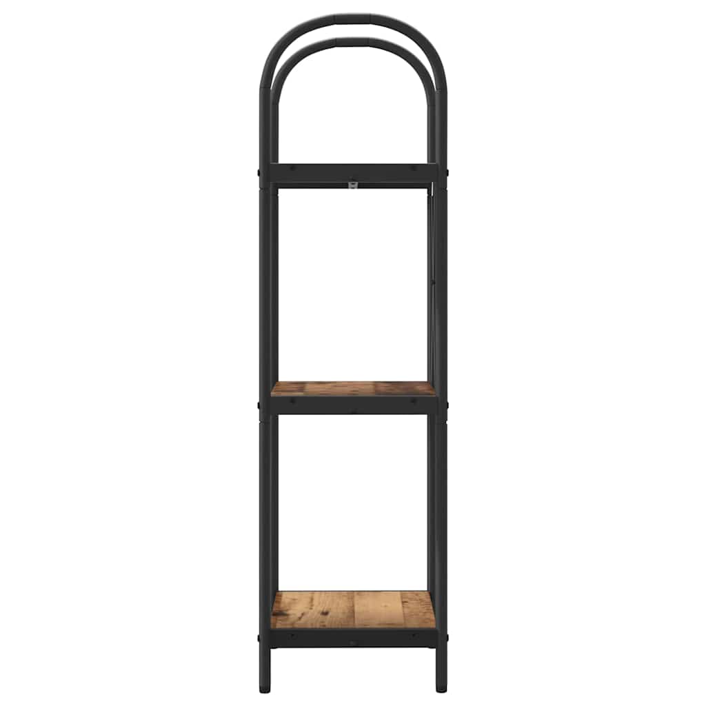 Bogreol Gammelt træ 40 x 30 x 109 cm Konstrueret træ