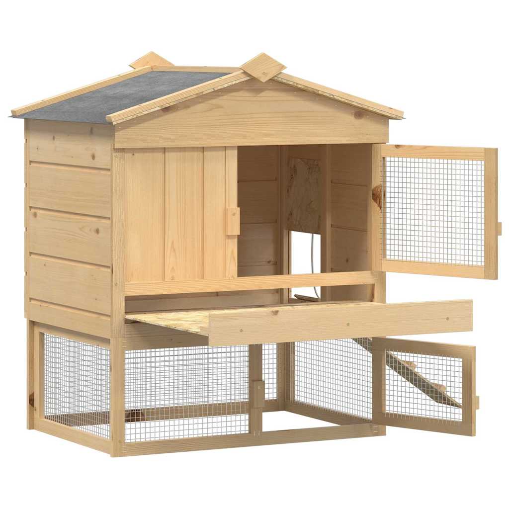 Kyllingehus Brun 75 x 60 x 89 cm Massiv fyrretræ