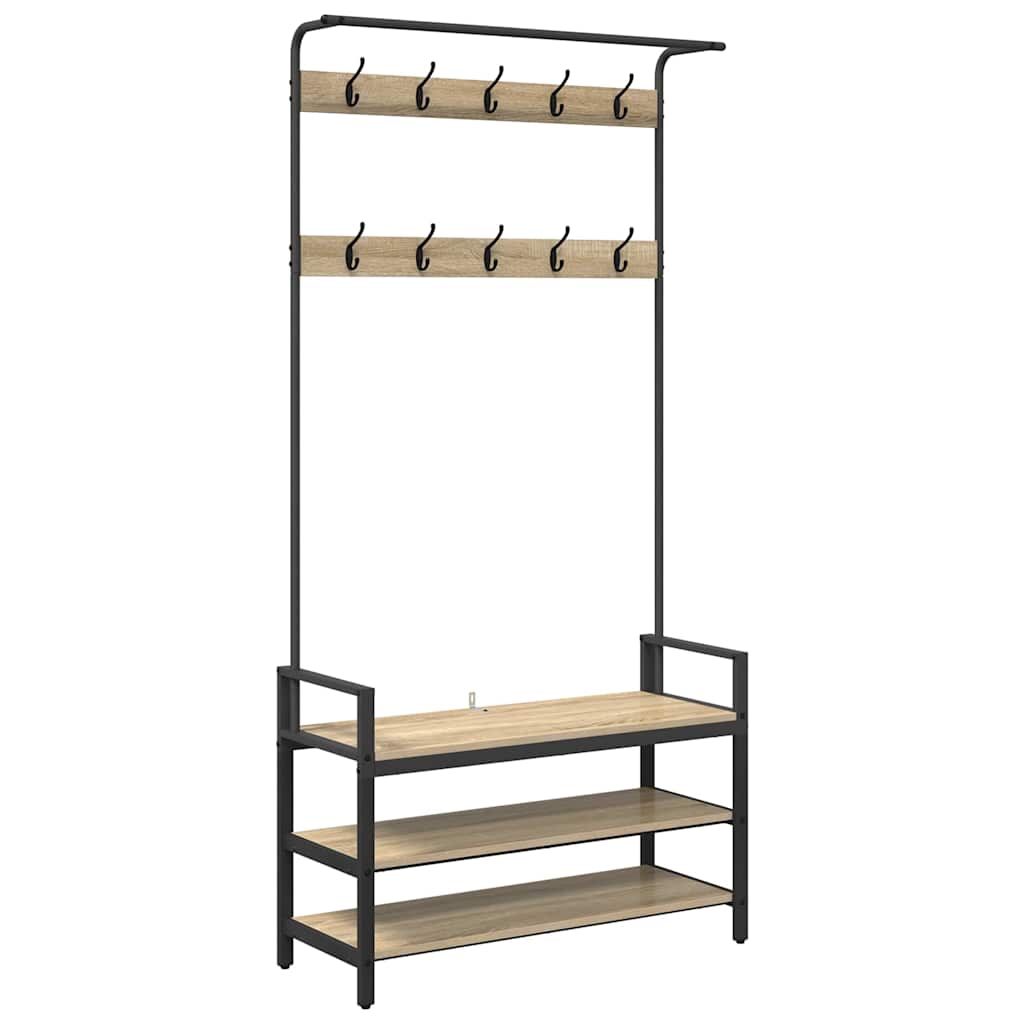 Jakkeholder Sonoma eg 95 x 34 x 184 cm Konstrueret træ