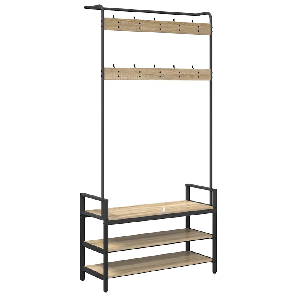 Jakkeholder Sonoma eg 95 x 34 x 184 cm Konstrueret træ