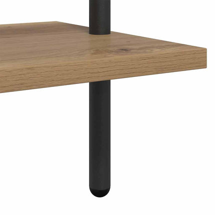 Bogreol 5 niveauer 60 x 24 x 168 cm Konstrueret træ