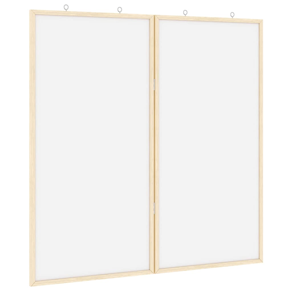 Bulletin Tavle Hvid 80 x 80 x 1.4 cm Massivt fyrretræ billede