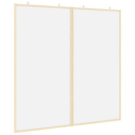 Bulletin Tavle 100 x 100 x 1,4 cm Massivt fyrretræ Hvid