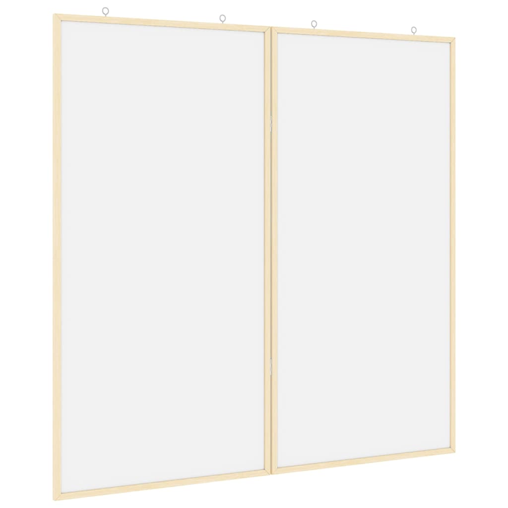 Bulletin Tavle Hvid 100 x 100 x 1,4 cm Massivt fyrretræ billede